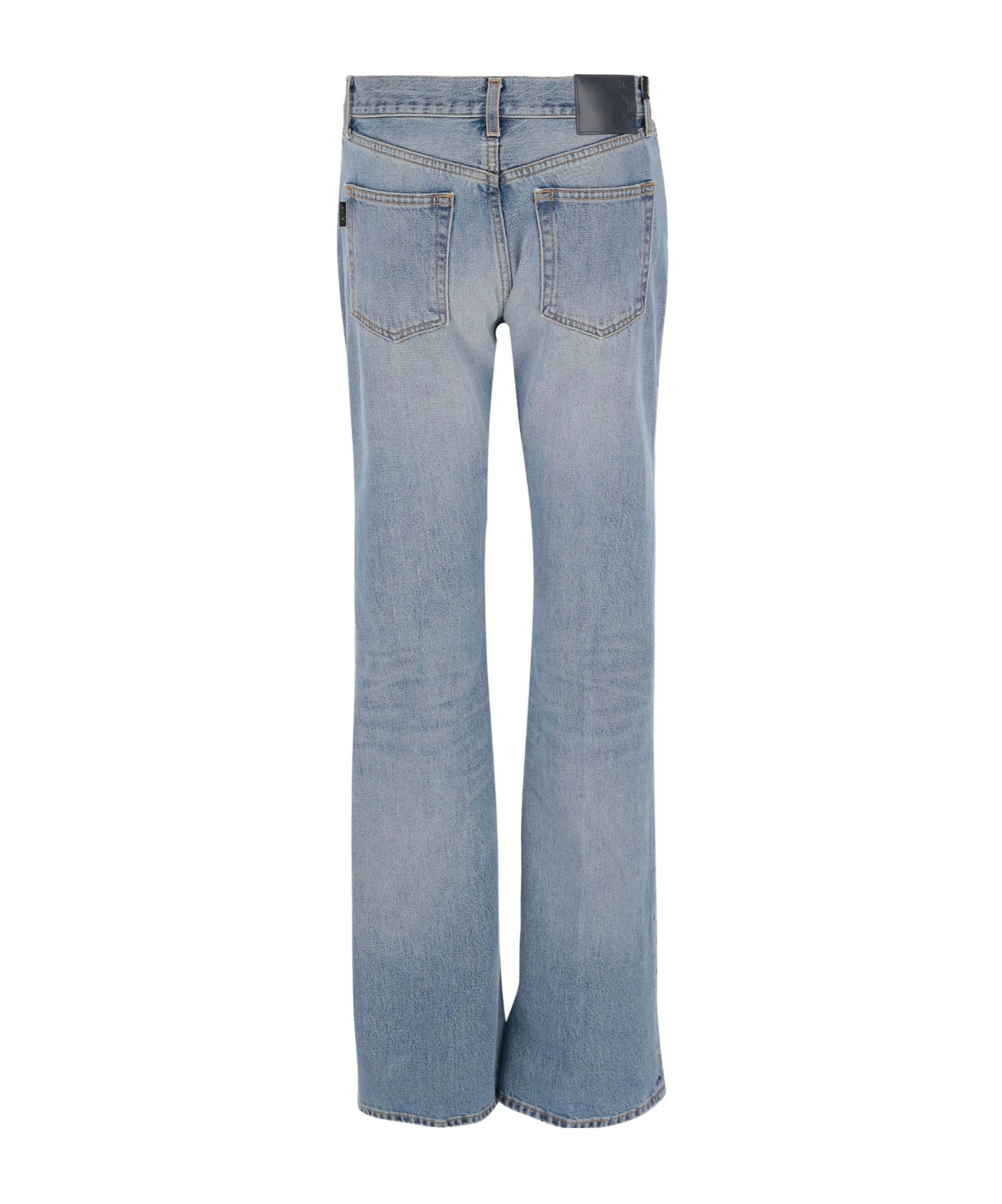 Haikure Washed Light Denim Jeans With Wide Leg In Blue