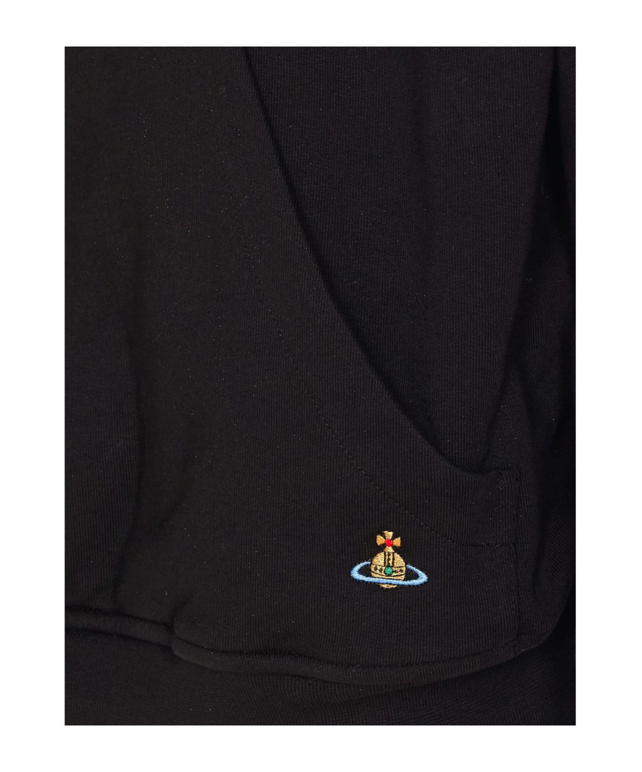 Vivienne Westwood Sweatshirt Hooded Pouch Pocket In Black