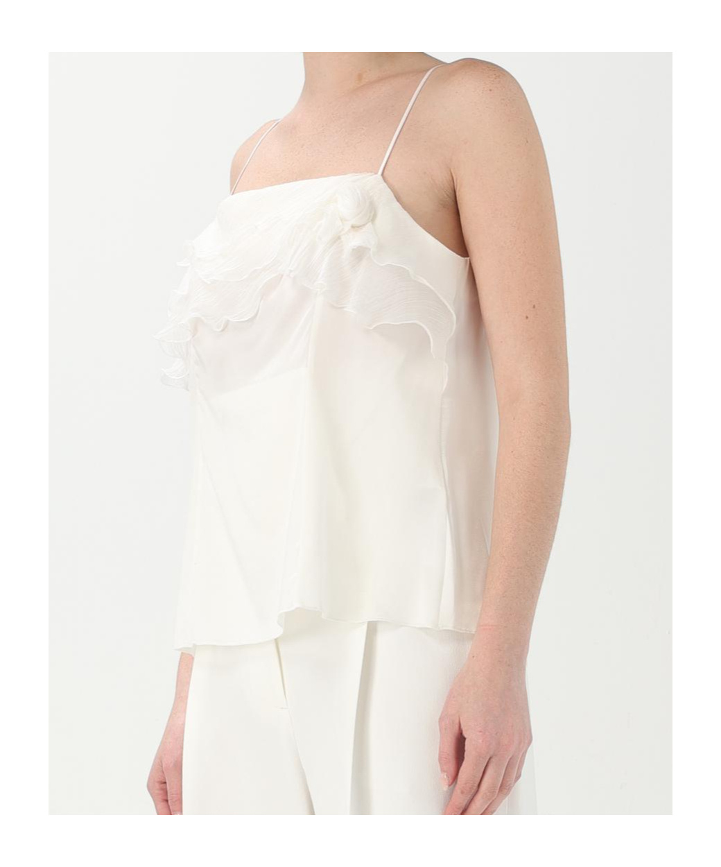 Ermanno Scervino Floral-appliqué Blouse