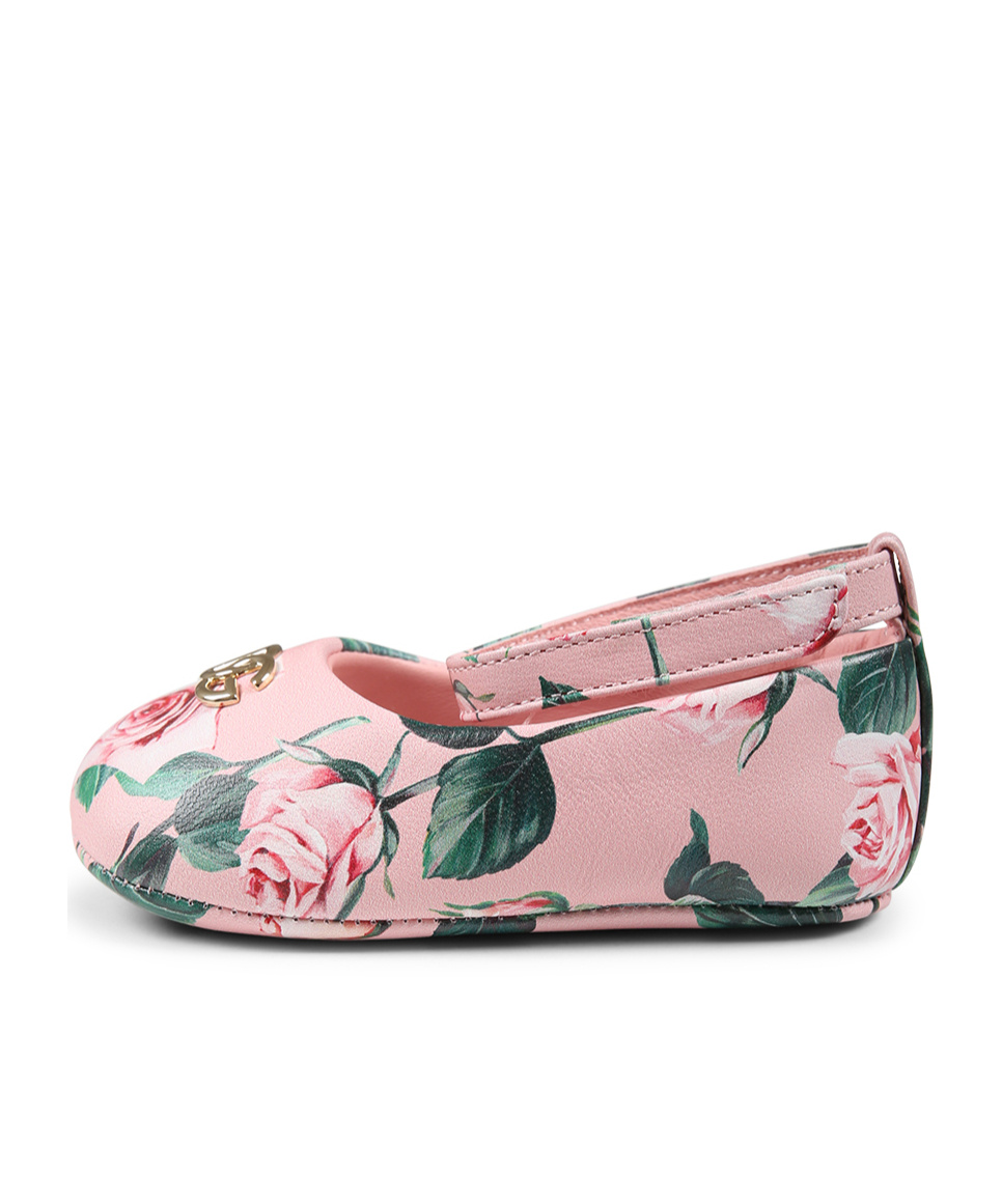 Dolce & Gabbana Printed Ballet Flats In Pink