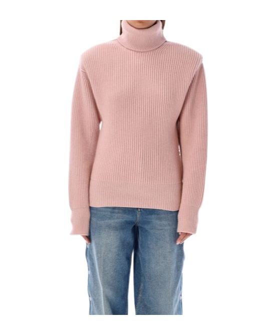 Stella Mccartney Women's High Neck Cashmere Sweater In Pink