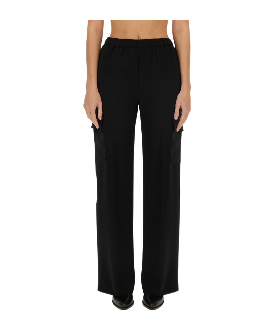 Aspesi Trousers With Multiple Pockets And Elastic Waistband
