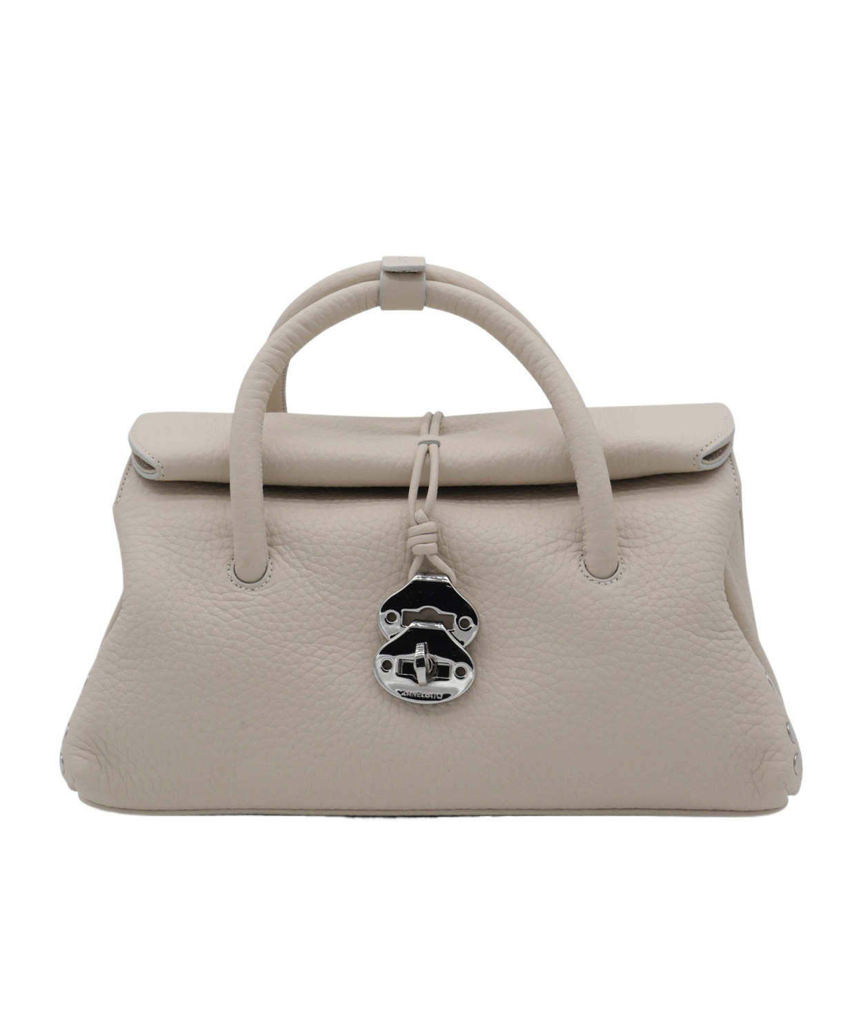 Zanellato Twist-lock Fastened Top Handle Bag In Gray