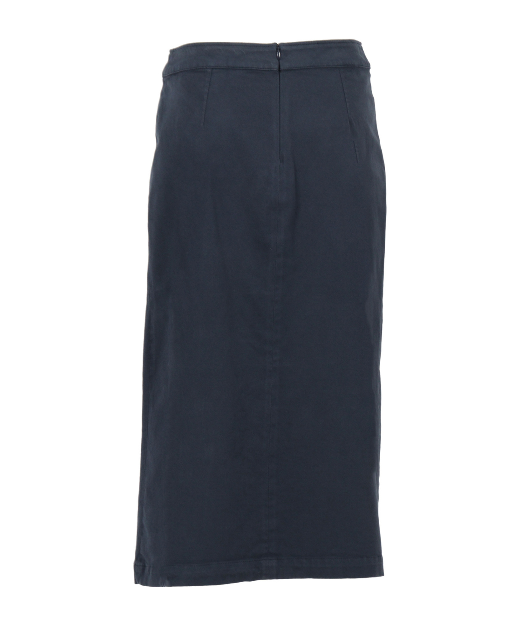 Aspesi Navy Blue Maxi Skirt With High Waist In Black