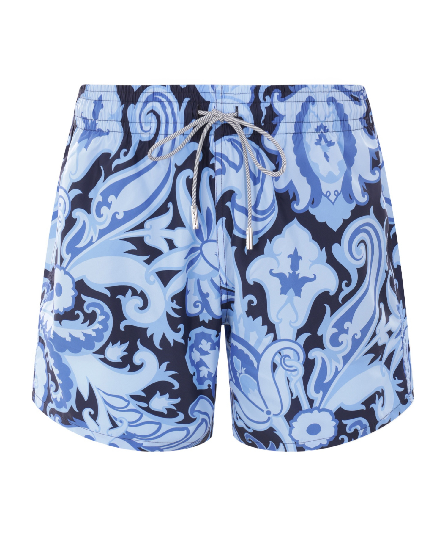 Etro Paisley Print Swim Shorts In Blue
