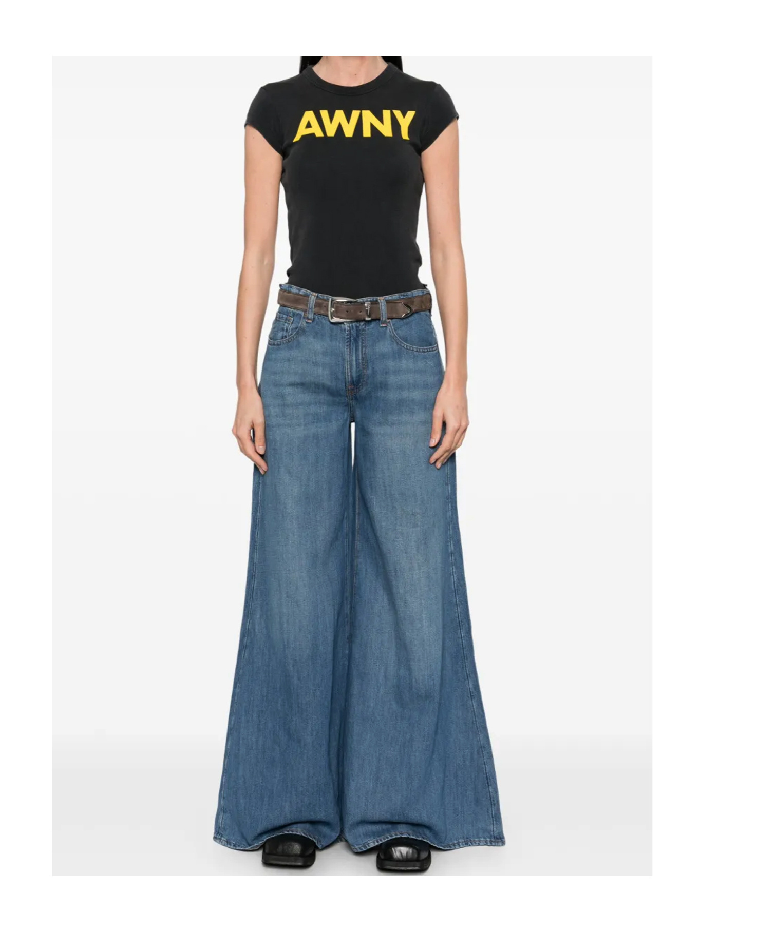7 For All Mankind Willow Wide-leg Jeans In Blue