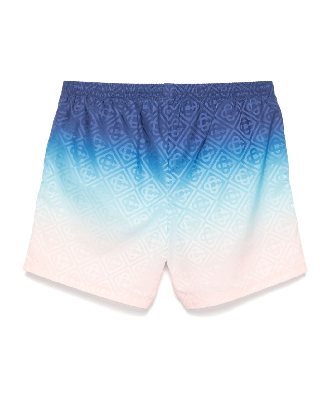 Casablanca Gradient Monogram Shorts With Elasticized Waistband In Blue