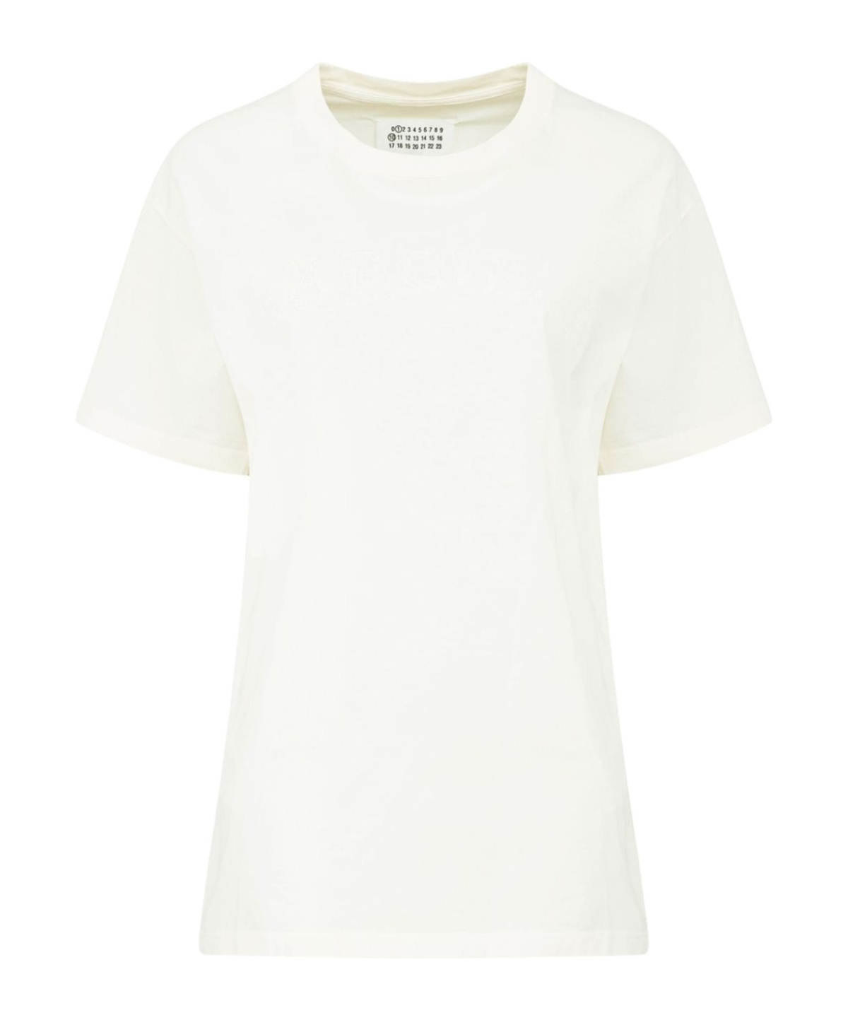 Maison Margiela Woman T-shirt Ivory Size M Cotton In White