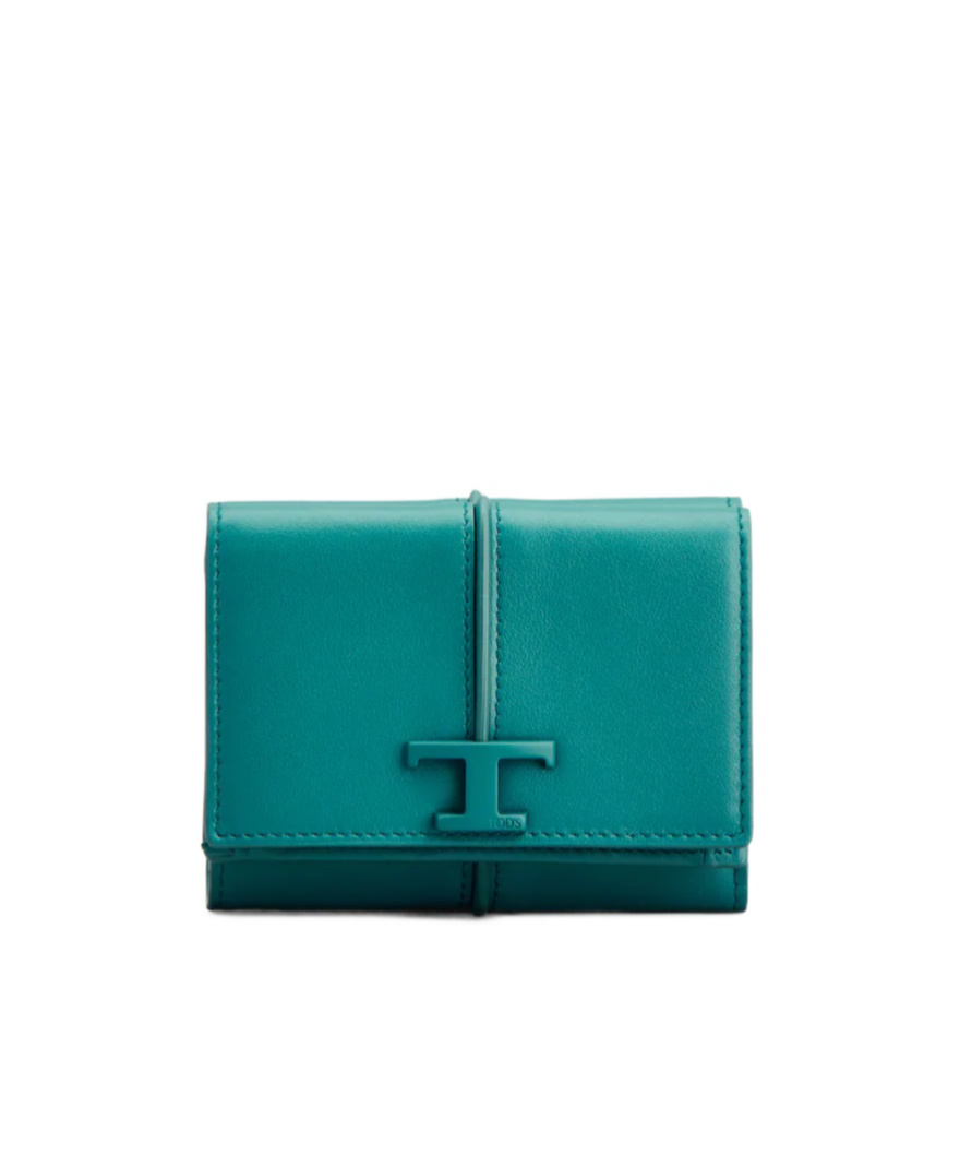 Tod's T Timeless Wallet In Green