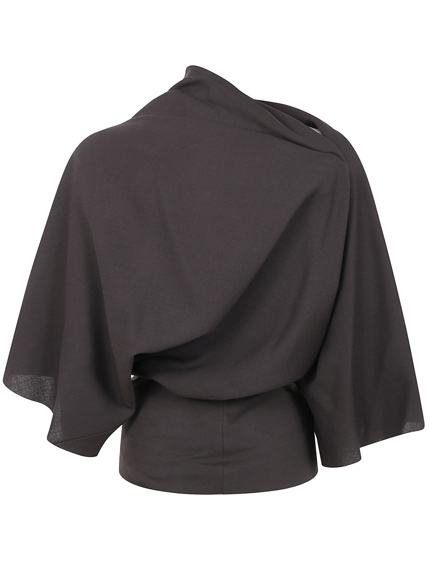 Rick Owens Wide Sleeve Top In Brown