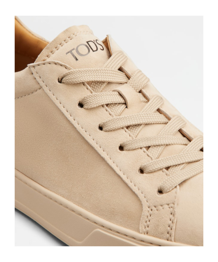 Tod's Suede Sneakers In Yellow