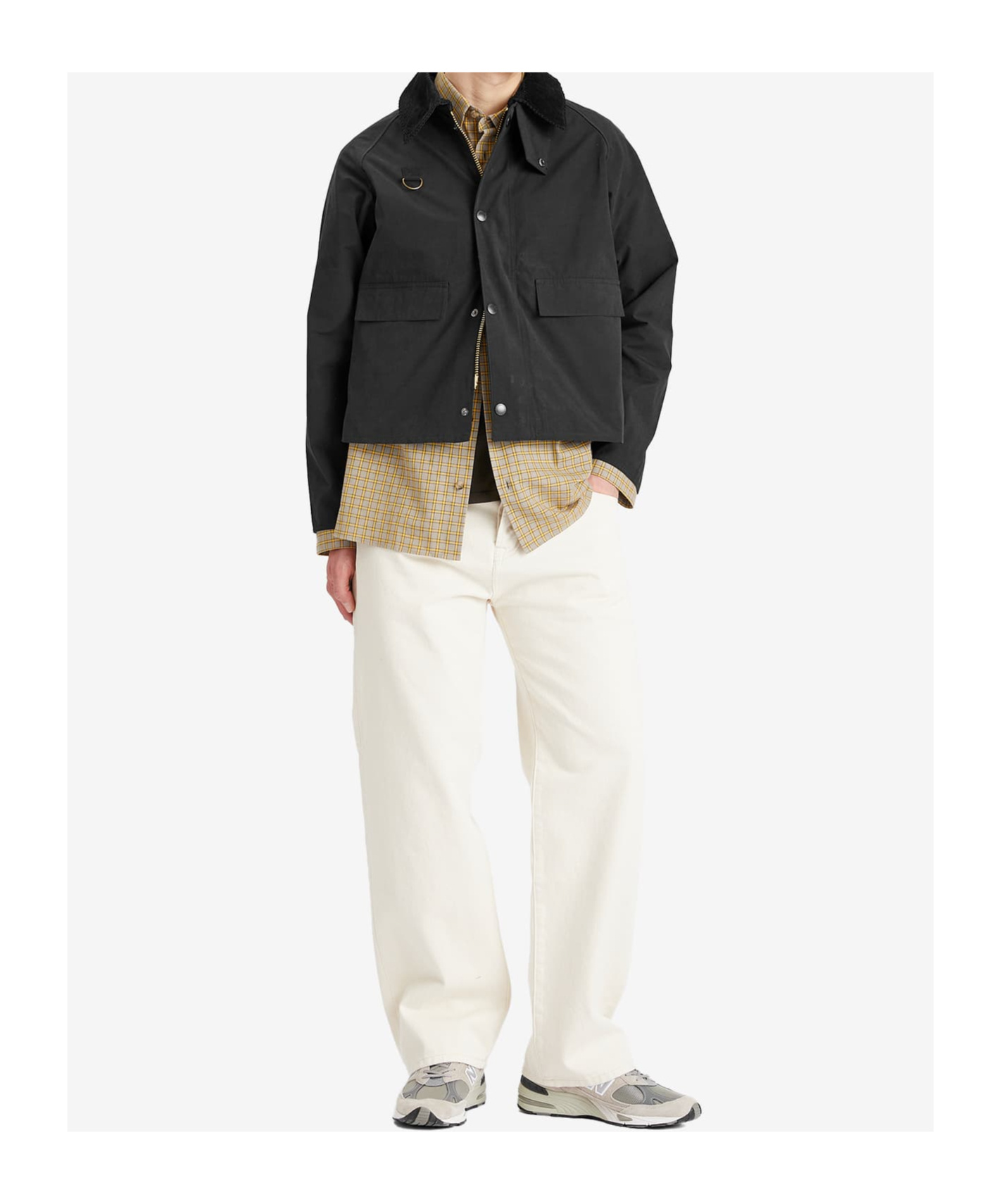 BARBOUR SHEARLING-COLLAR JACKET