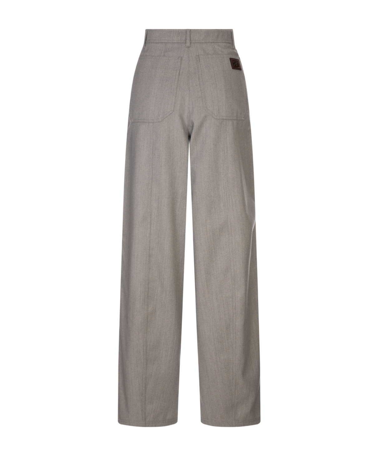 Max Mara Abetaia Creased Trousers In Gray