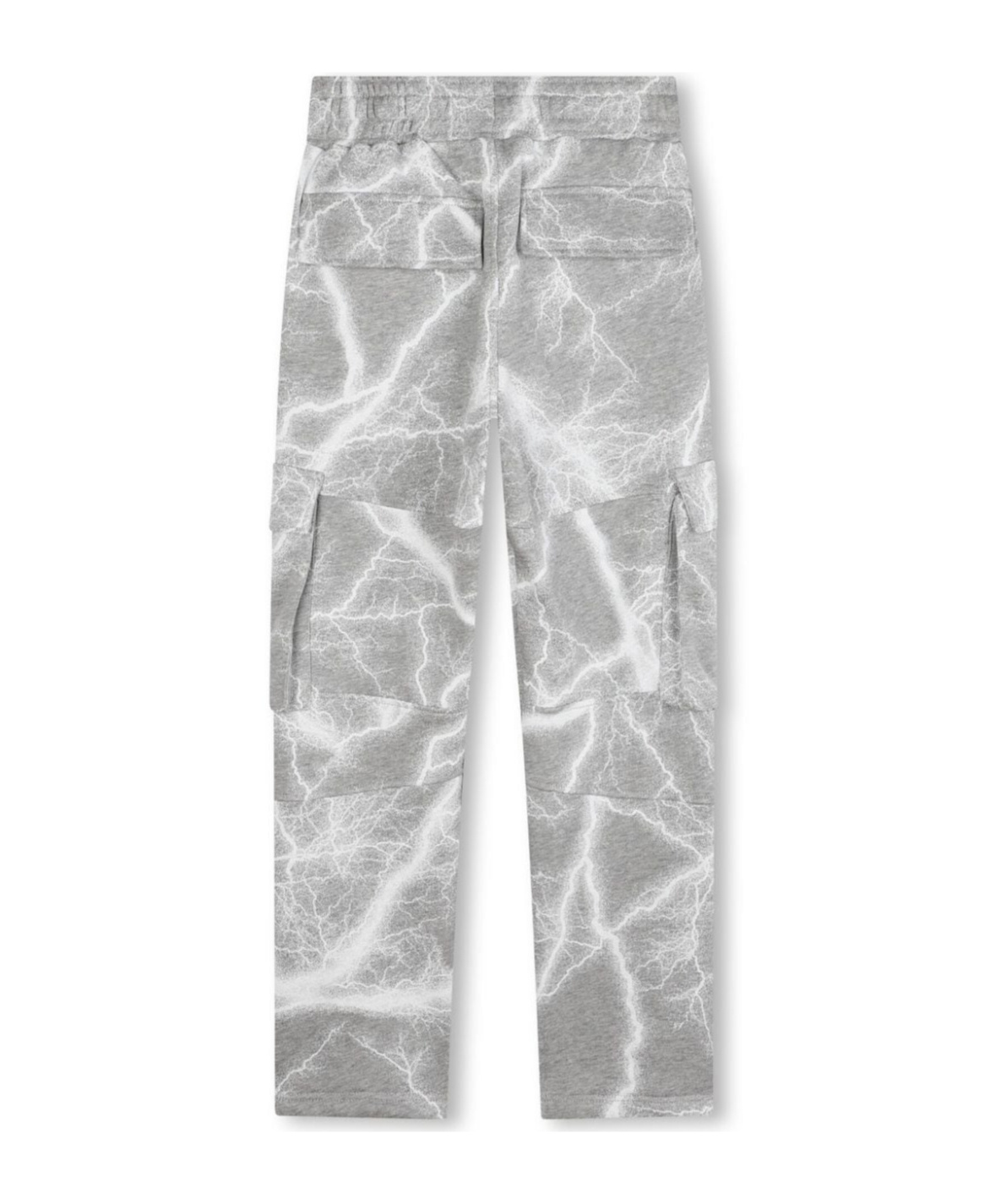 Givenchy Lightning-print Cotton Track Pants In Gray