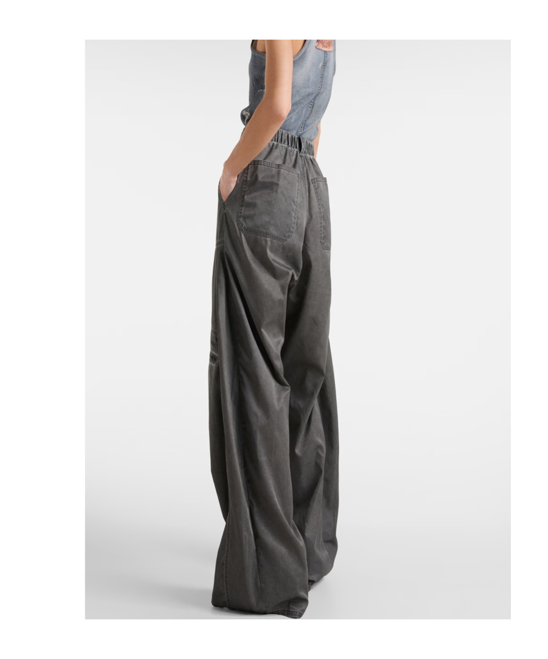 Y/project Pop-up Wide-leg Trousers In Black