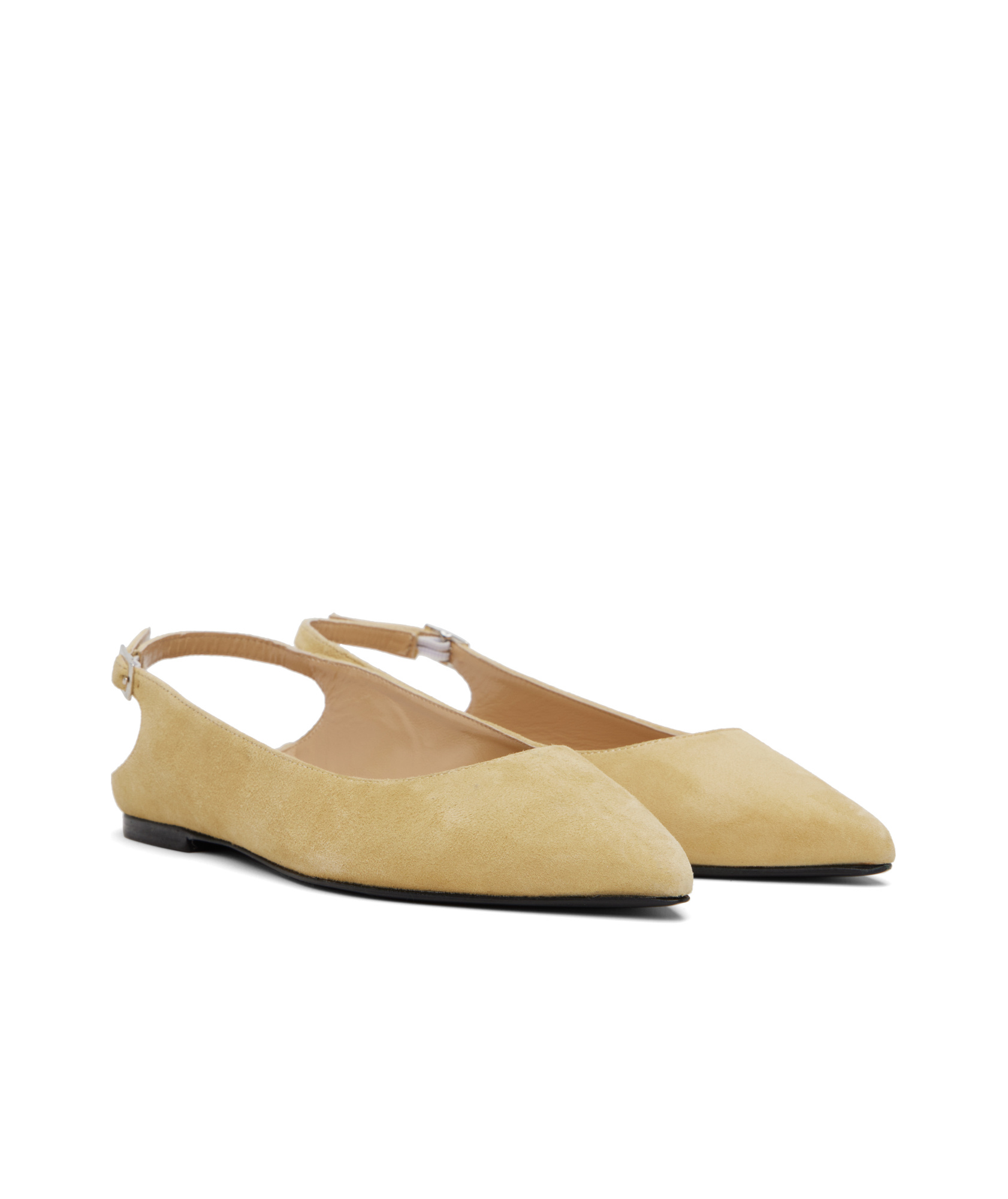 Shop By Far Pointed Toe Ballet Flats