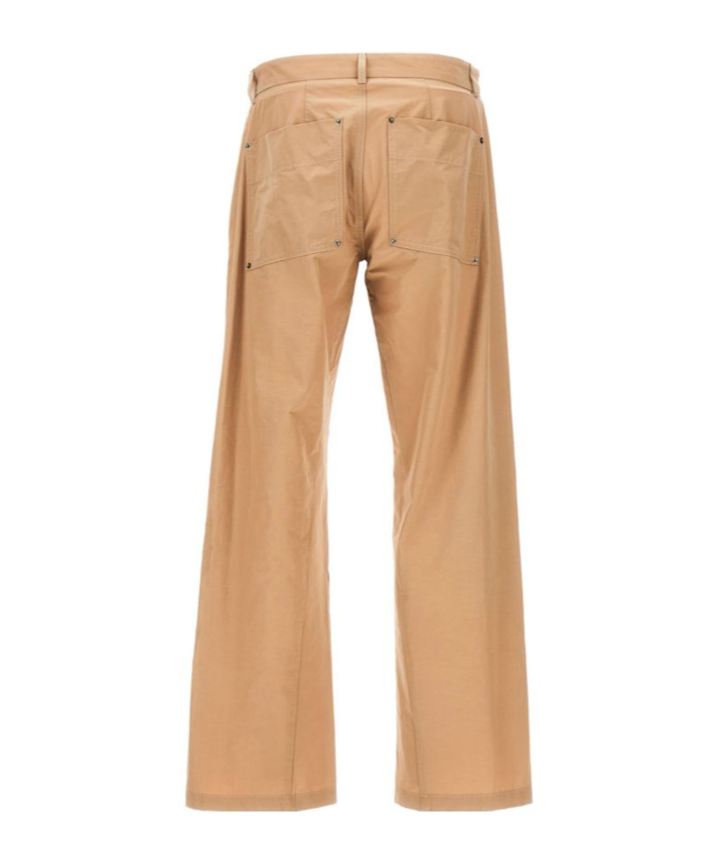 424 Stitched Straight Leg Pants With Front And Back Pockets In Nude