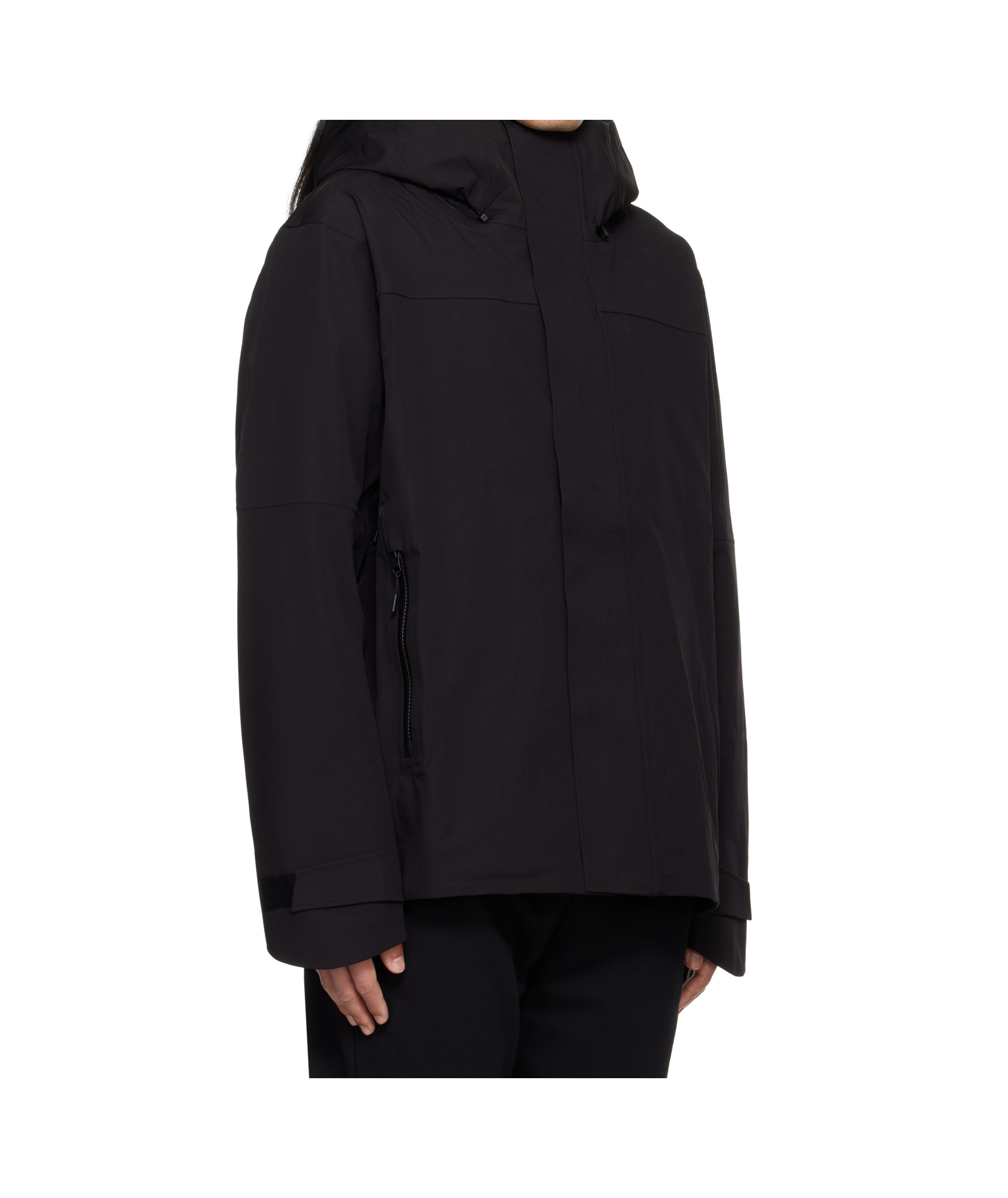 Shop Canada Goose Rupert Rain Jacket In Black