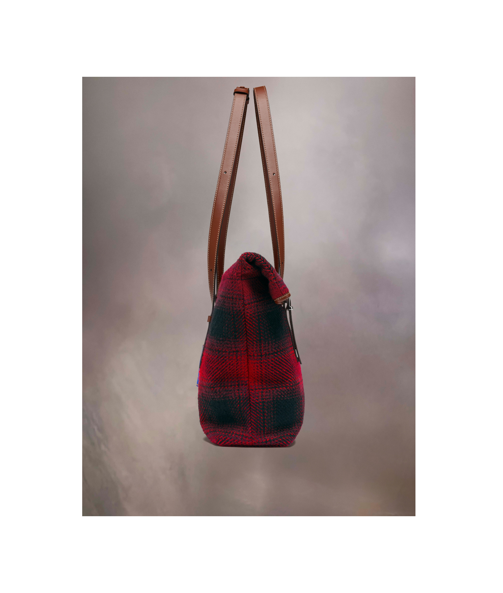 Maison Margiela Medium Paper Wool Shoulder Bag In Brown
