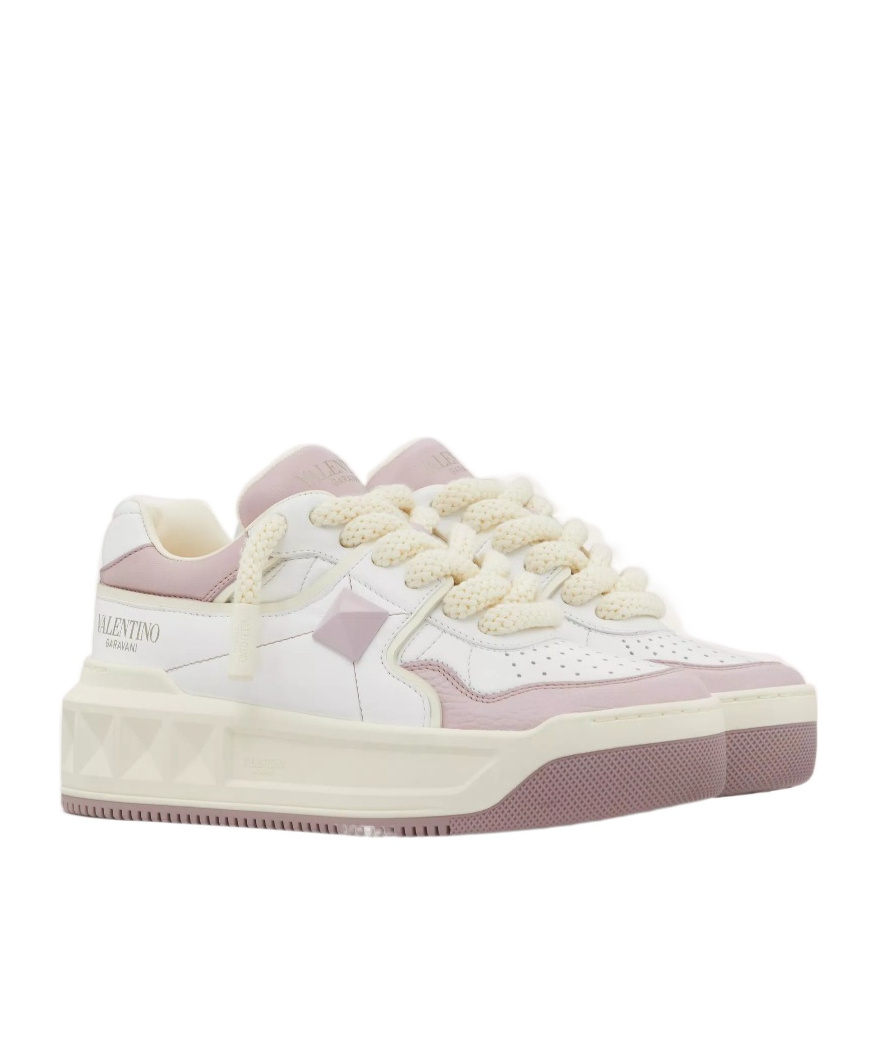 Valentino One Stud Xl Low-top Sneakers In White