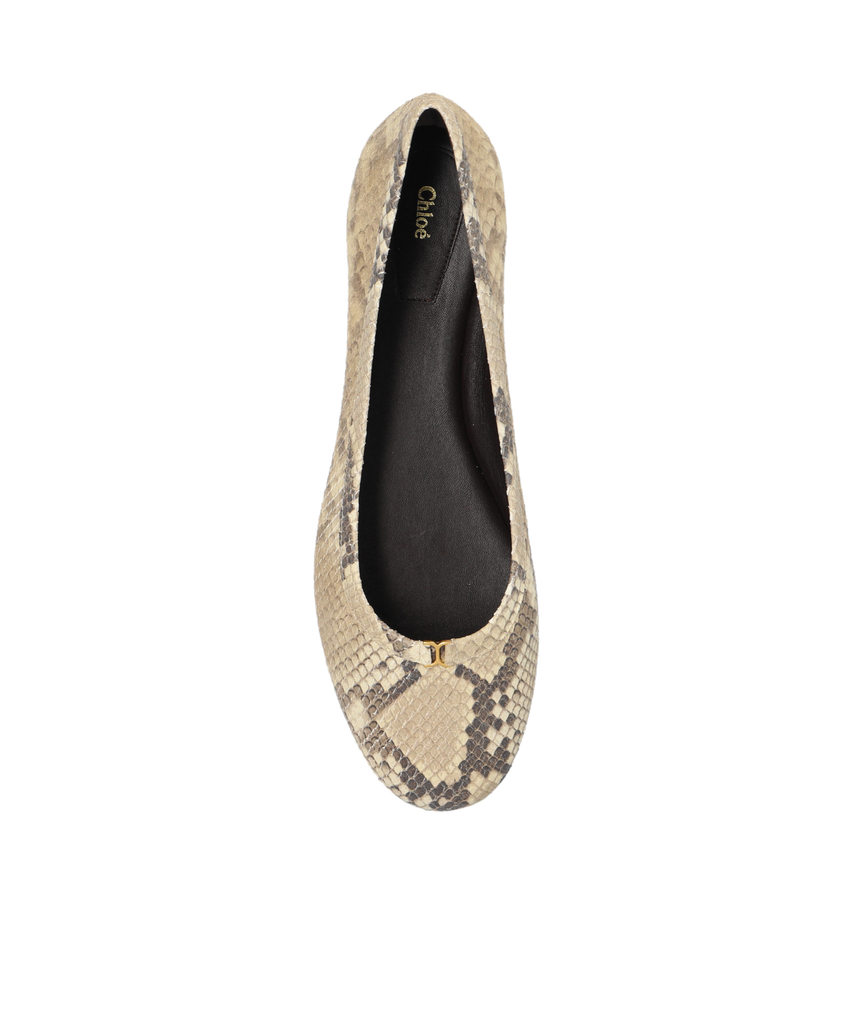 Shop Chloé Marcie Ballet Pumps In Nude