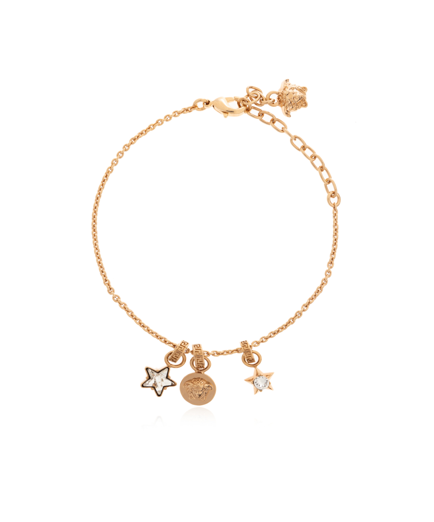 Versace Charm-embellished Bracelet In Gold