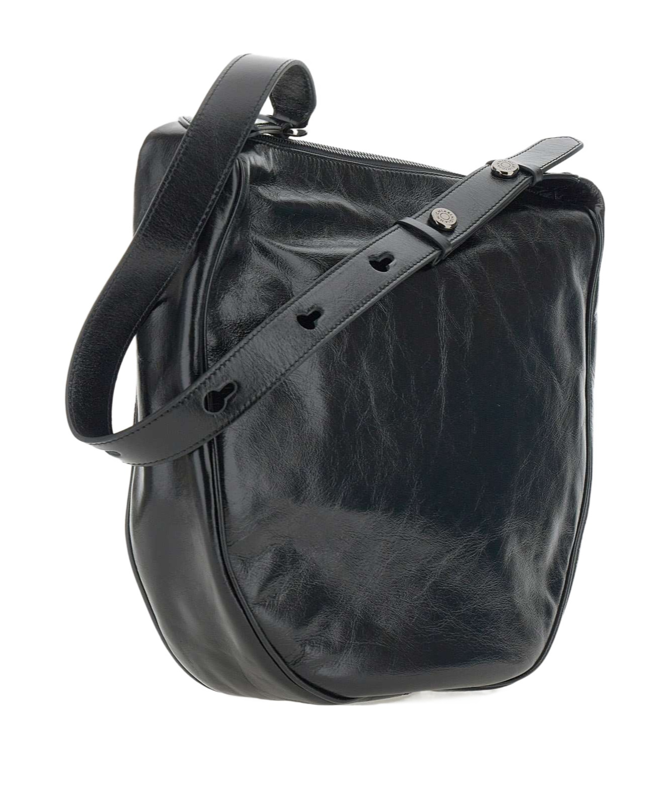 Gianni Chiarini Charlotte Logo Detailed Shoulder Bag In Black
