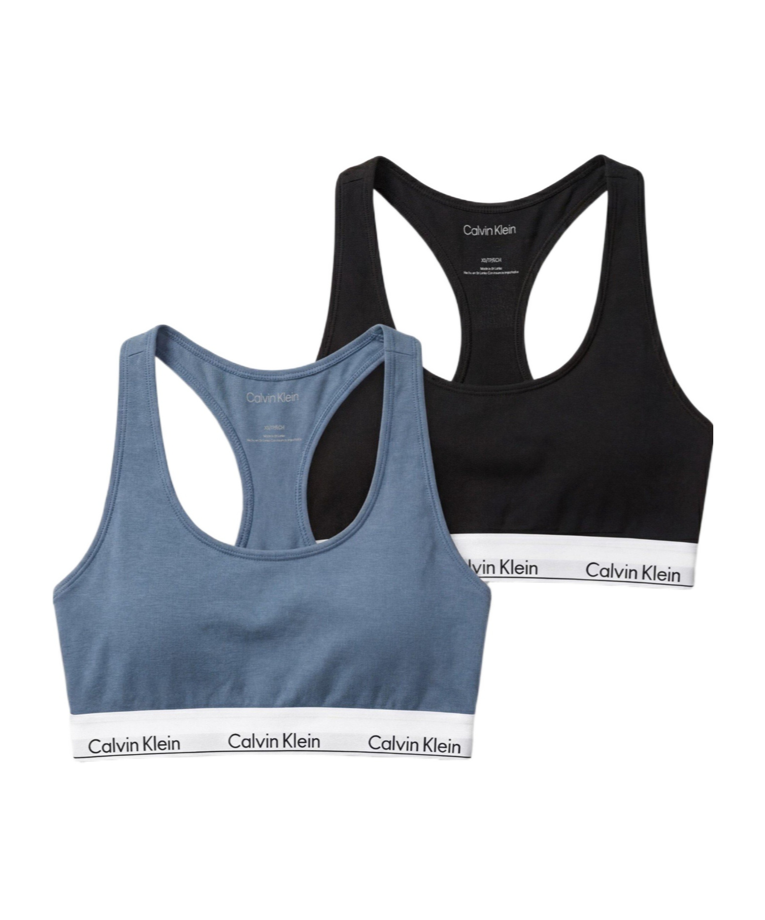Calvin Klein Wirefree Triangle Bra In Blue