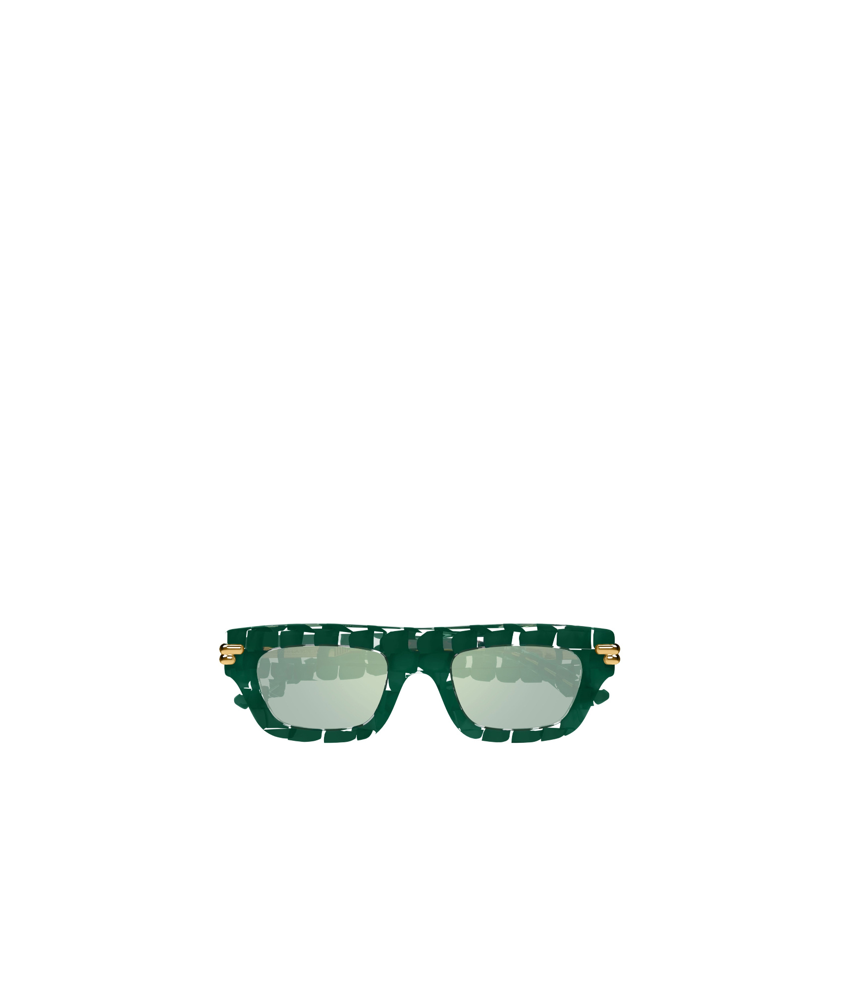 Bottega Veneta Logo Sunglasses In Green