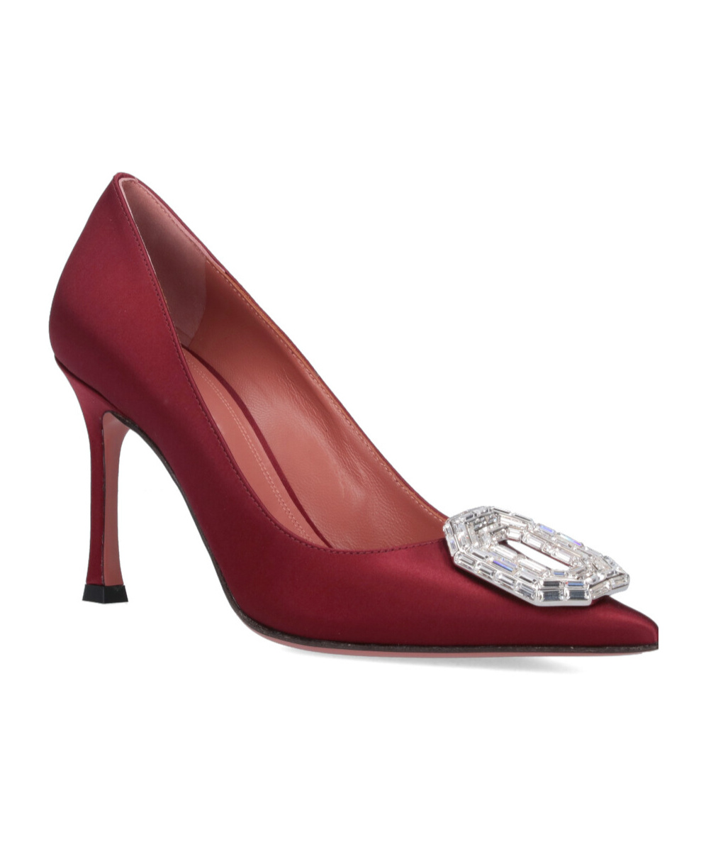 Amina Muaddi 'camelia 90' Pumps In Red