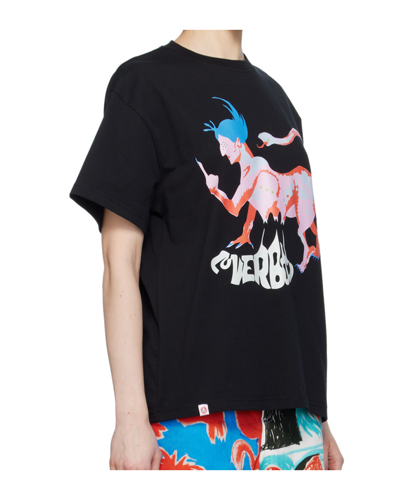Charles Jeffrrey Loverboy Print T-shirt In Black