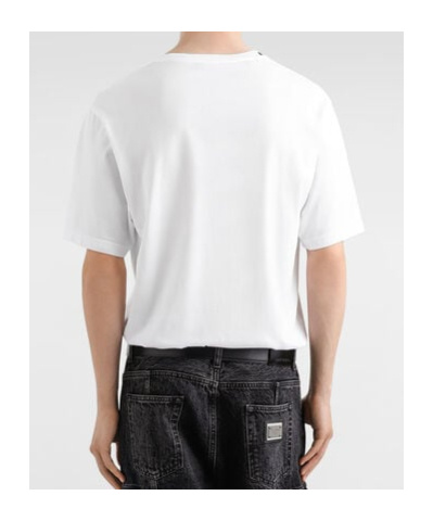 Dolce & Gabbana T-shirt Whit Maxi Print In White