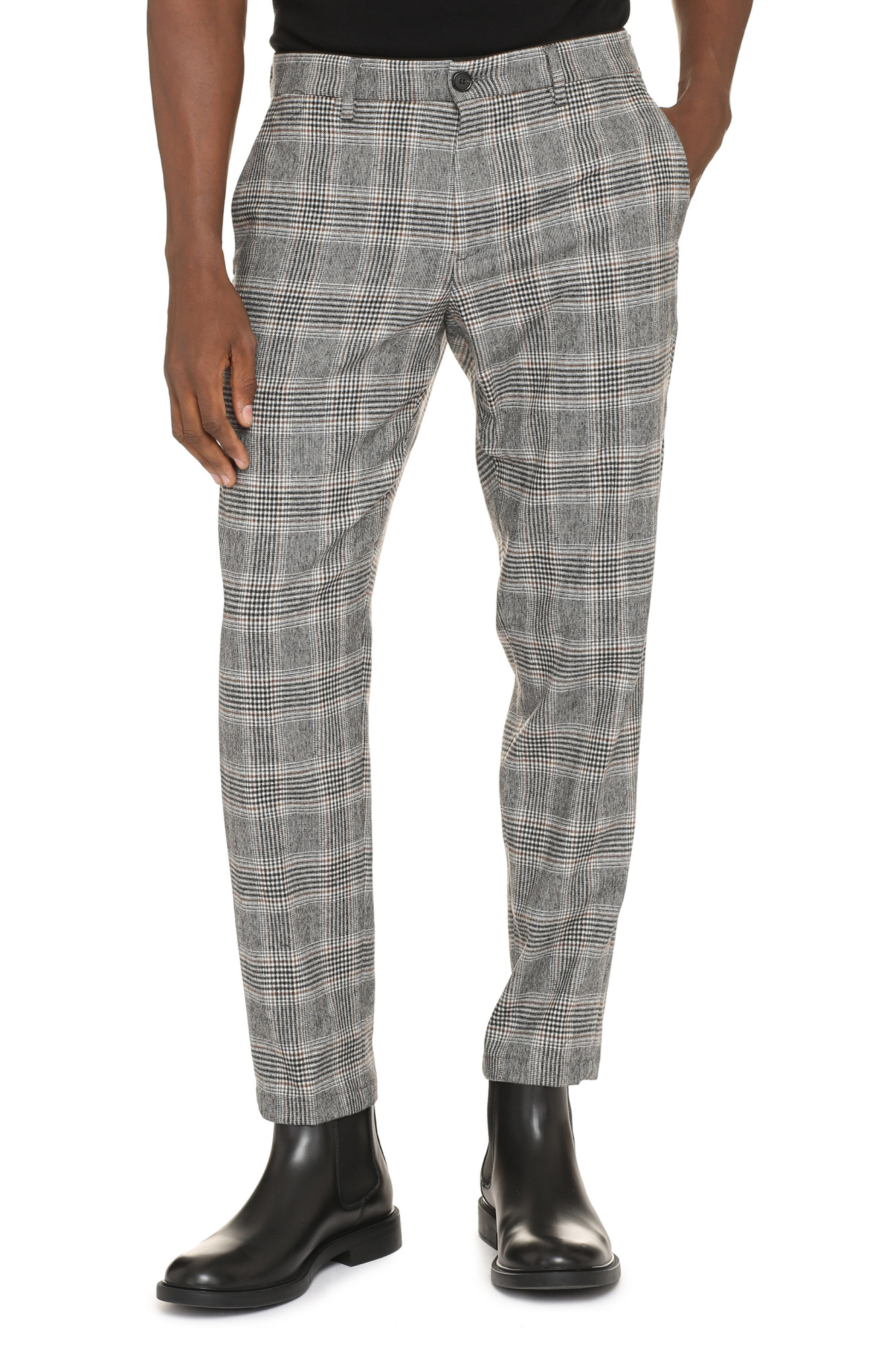 Department Five Department 5 Setter Chino Pants In Wool Blend In Gray