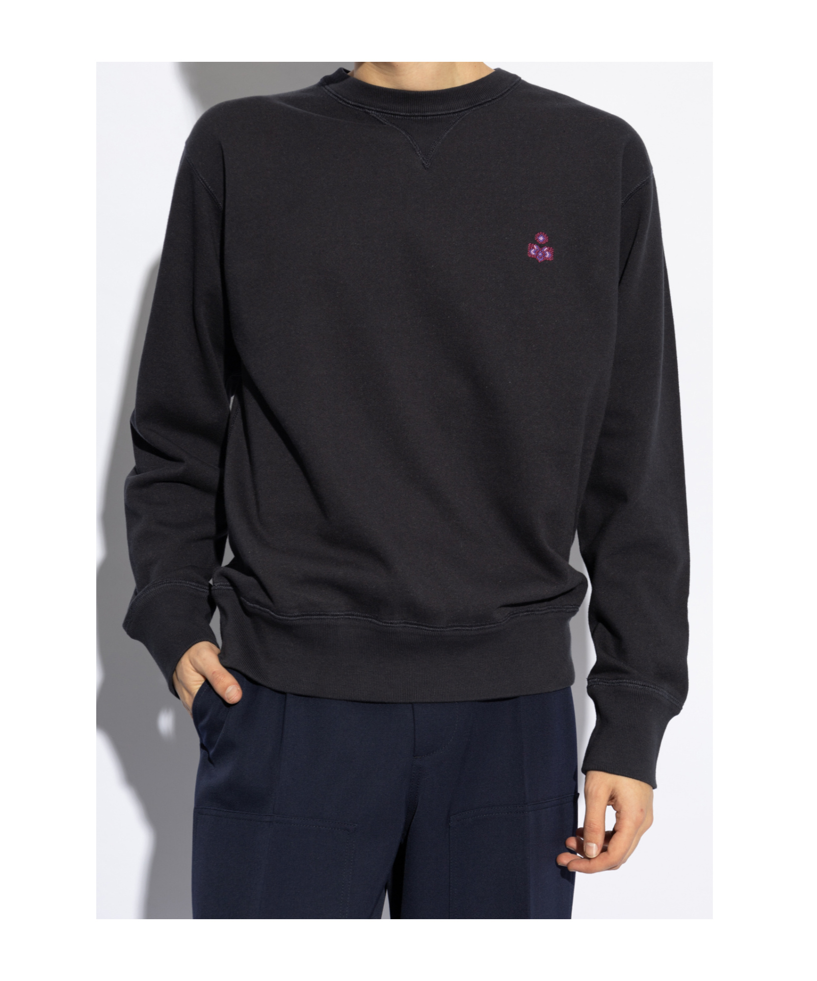Isabel Marant Long-sleeved Sweater In Black