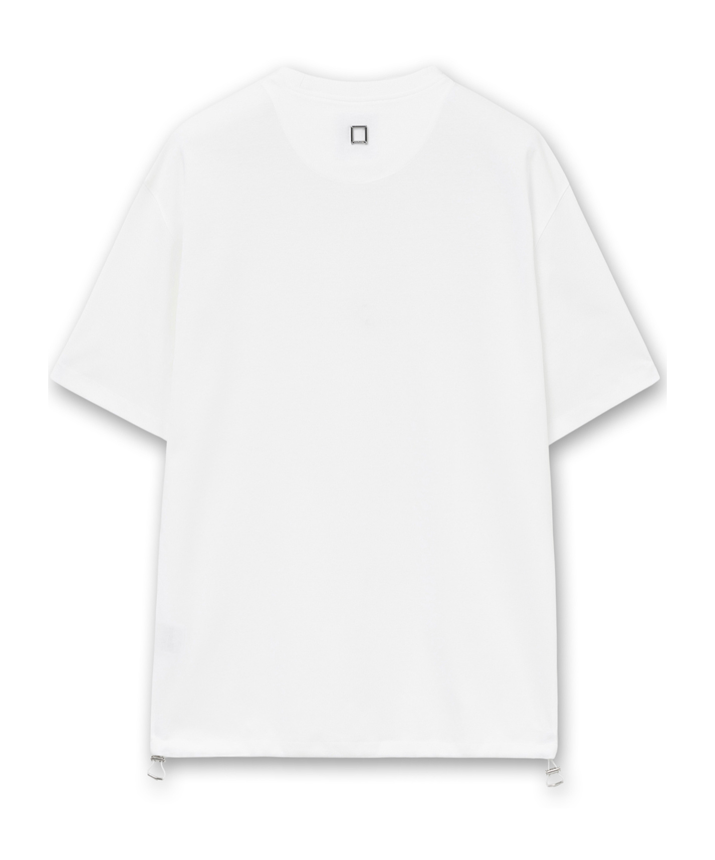 Wooyoungmi White Swaying Flower Back Logo T-shirt In White