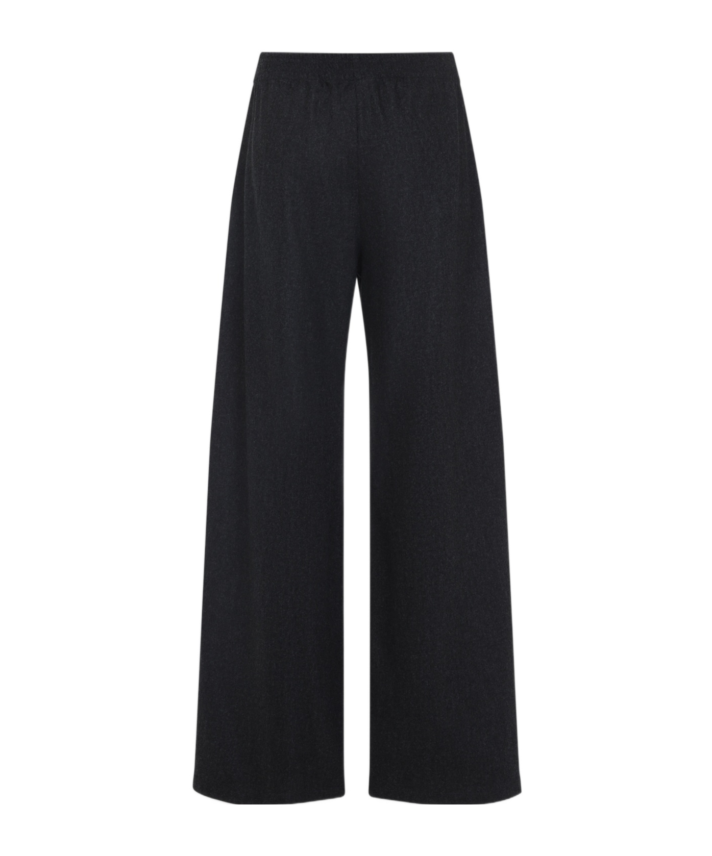 Fabiana Filippi Wide-leg Trousers In Virgin Wool In Black
