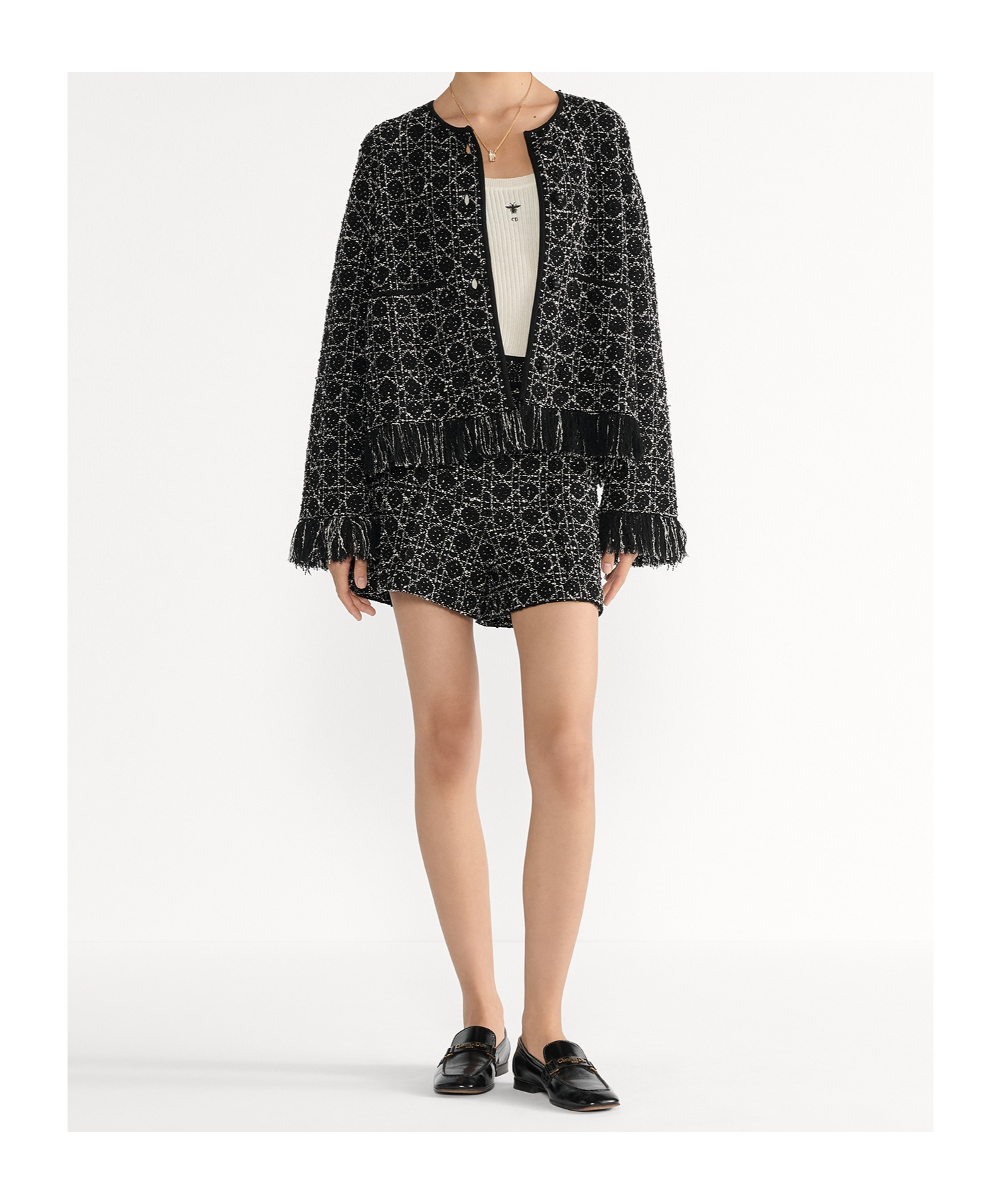 Dior Macrocannage Regular-fit Jacket In Multi