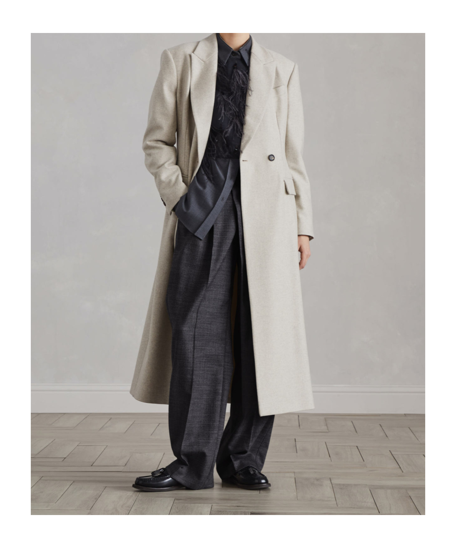 Brunello Cucinelli Feather-detailing Sleeveless Top In Black