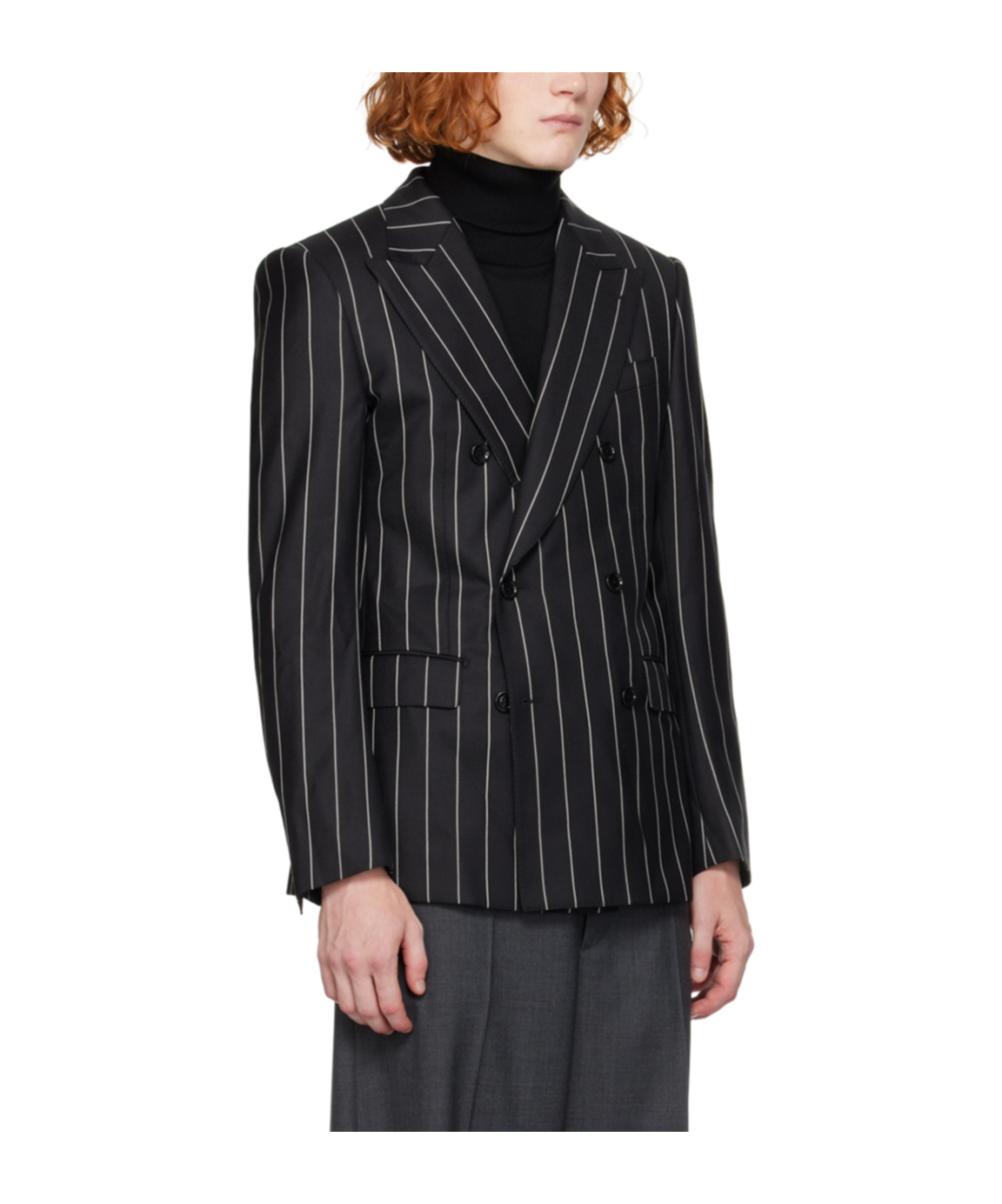 Dolce & Gabbana Double-breasted Blazer In Black