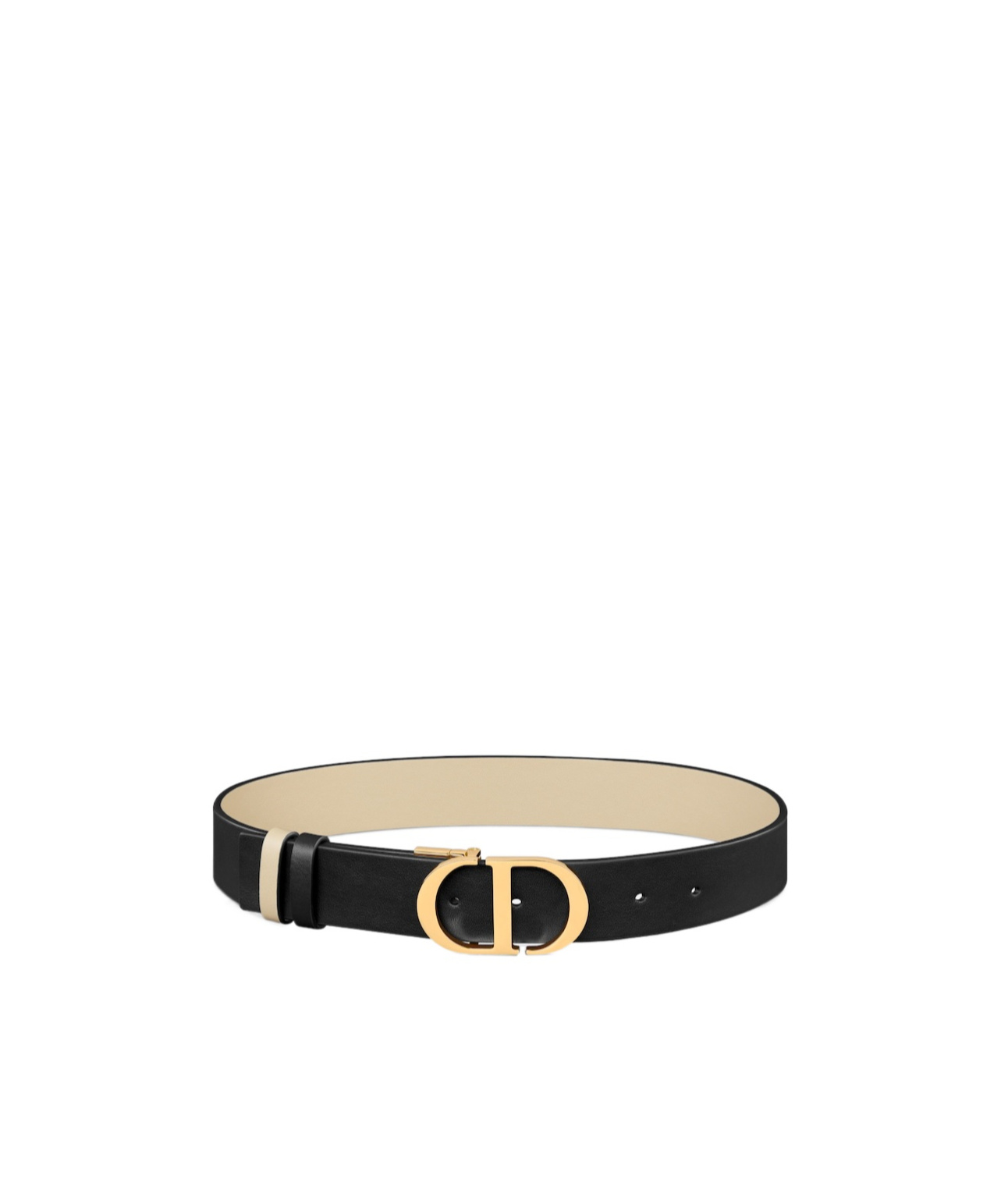 Dior 30 Montaigne Double-sided Belt In Nude