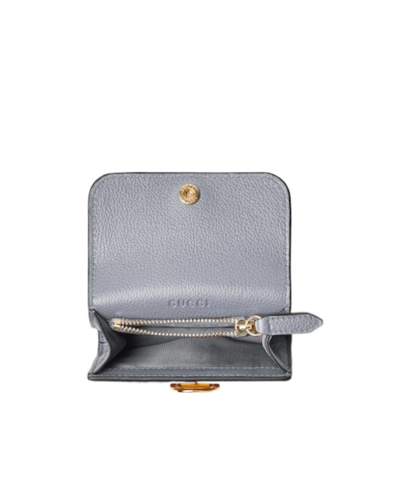 Gucci Softbit Card Case In Blue