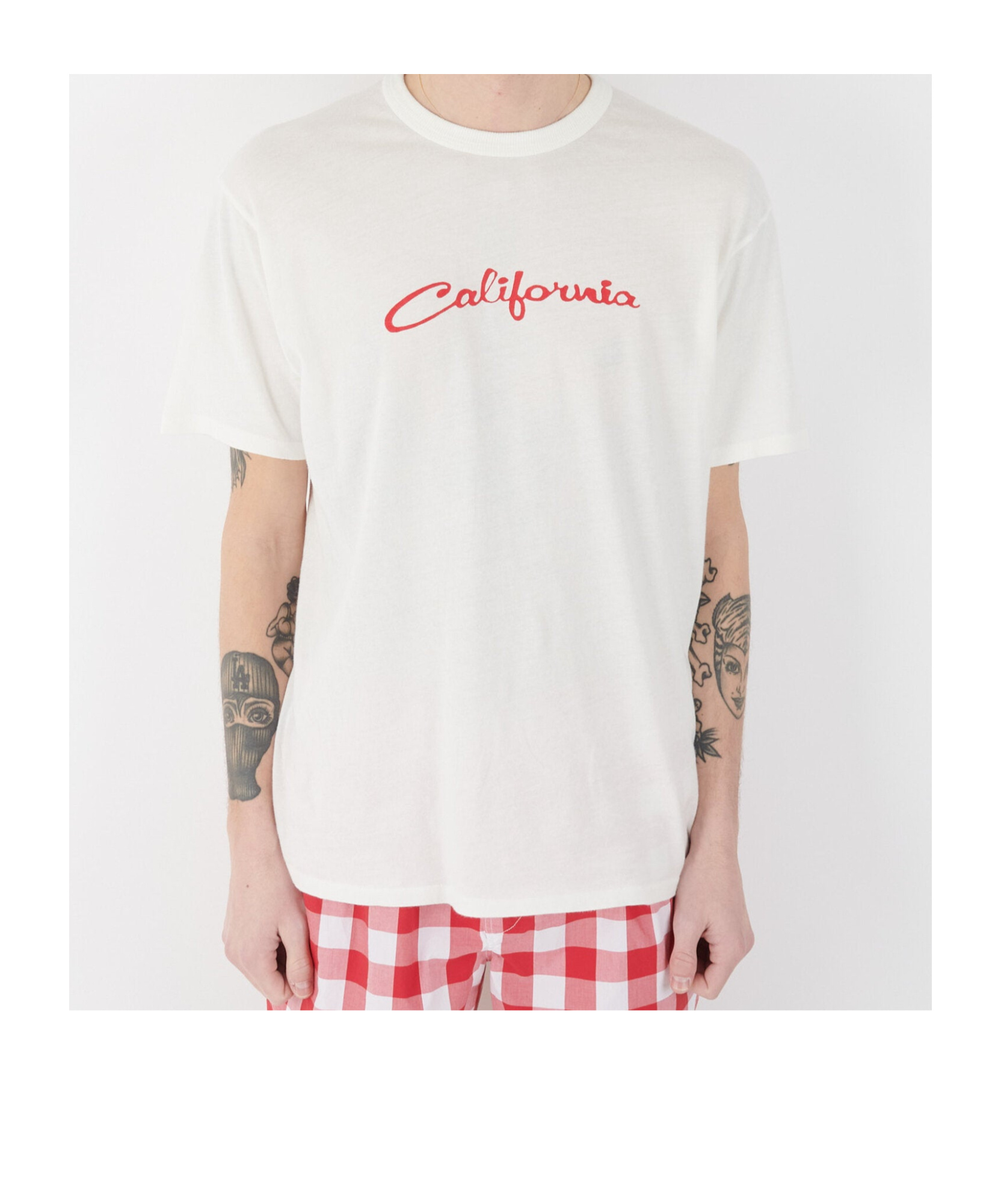 Erl Printed Cotton Jersey T-shirt In White