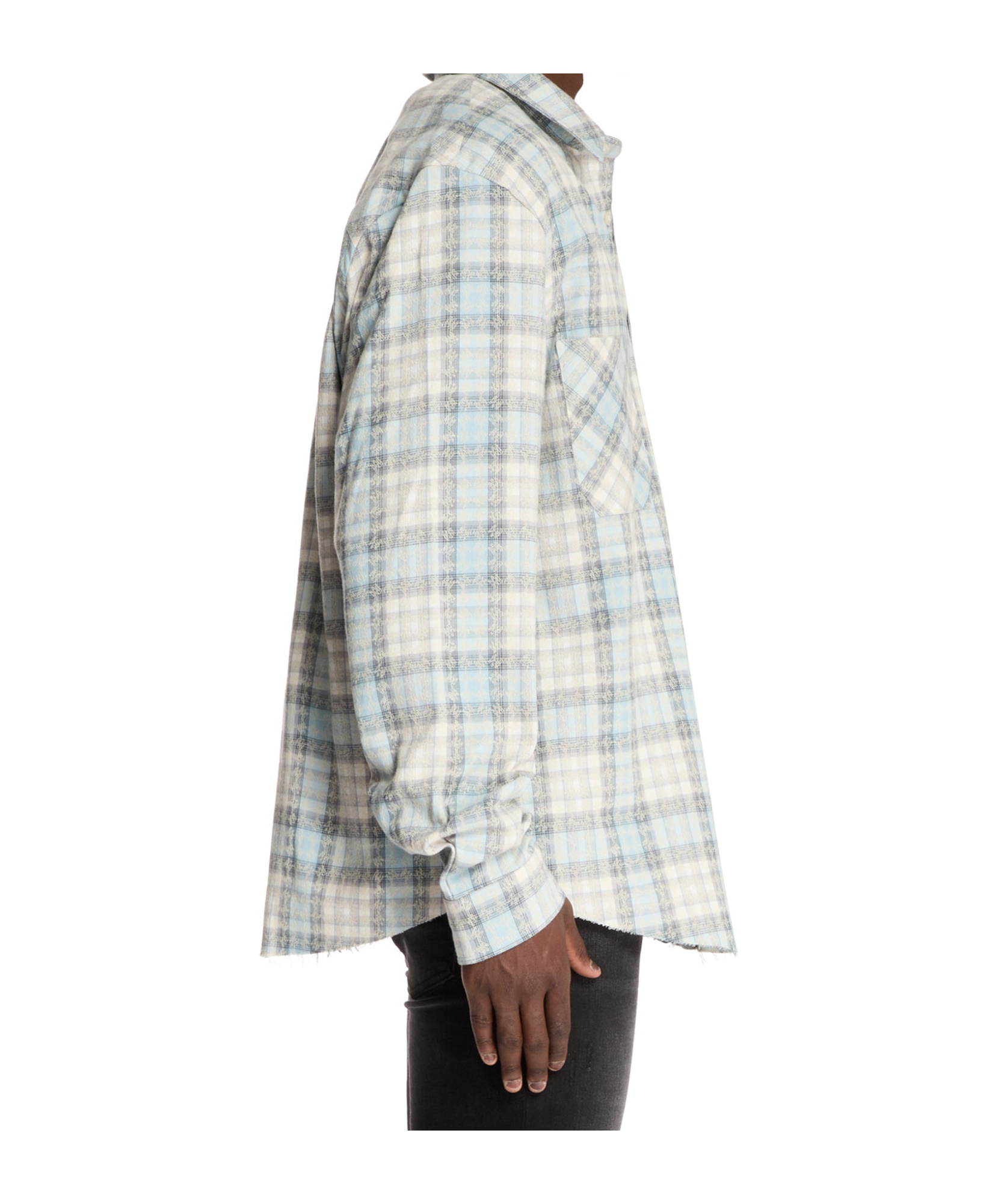 Amiri Classic Flannel Shirt In White