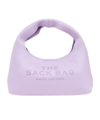 Marc Jacobs The Leather Mini Sack Bag Wisteria In Purple