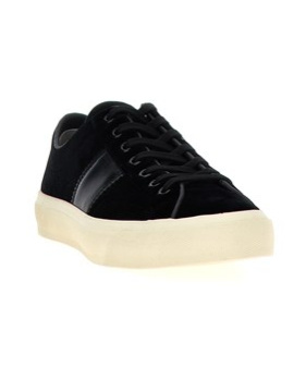 Tom Ford Logo-print Low-top Sneakers In Black