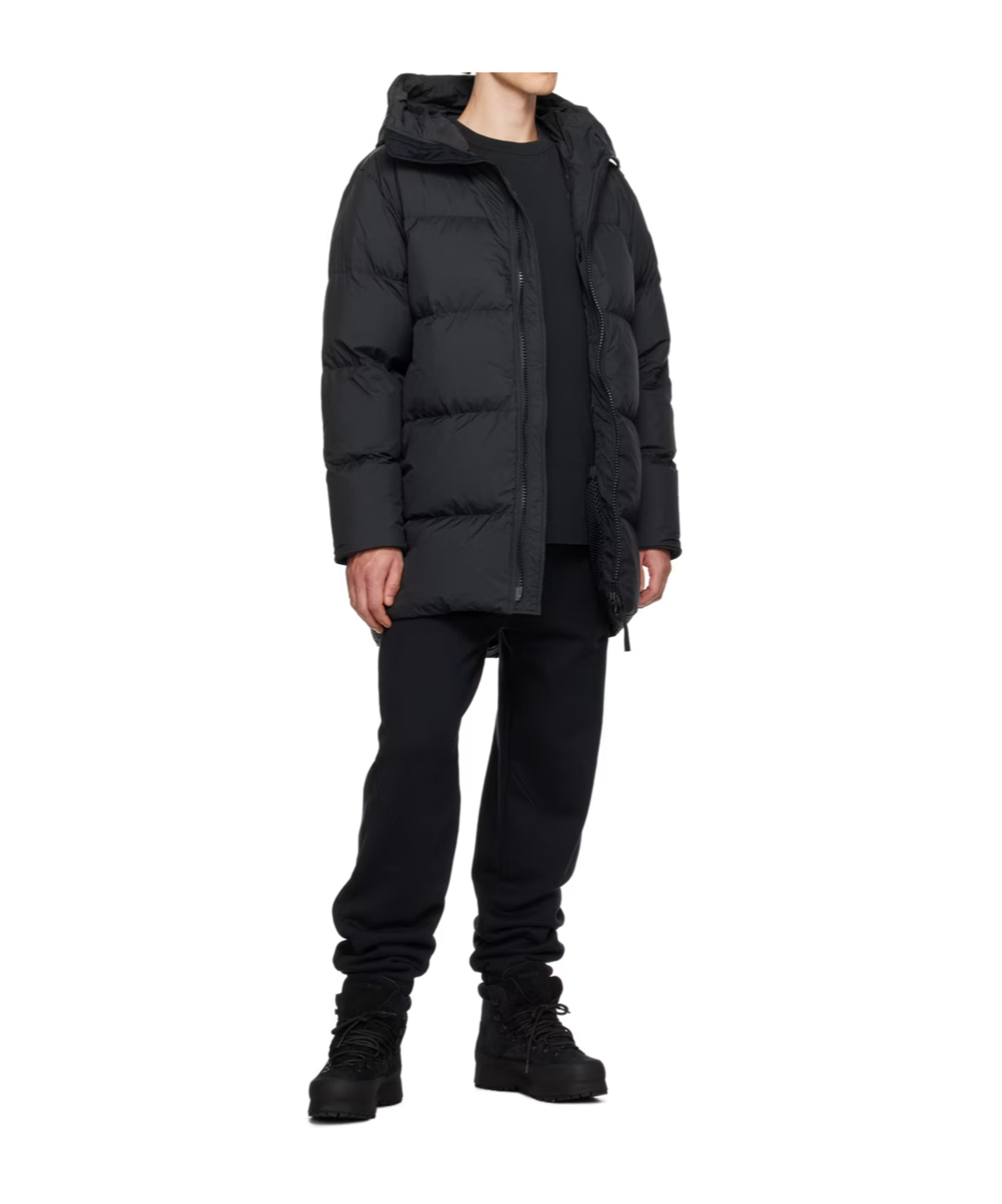 Canada Goose Lawrence Logo Down Jacket In Black