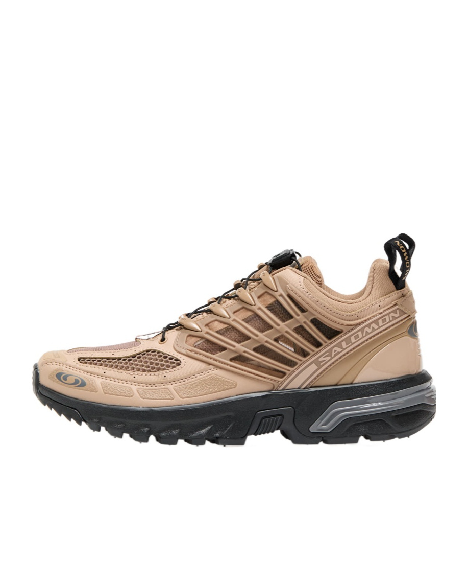 Salomon Mesh Slip-on Sneakers Rubber Sole In Nude