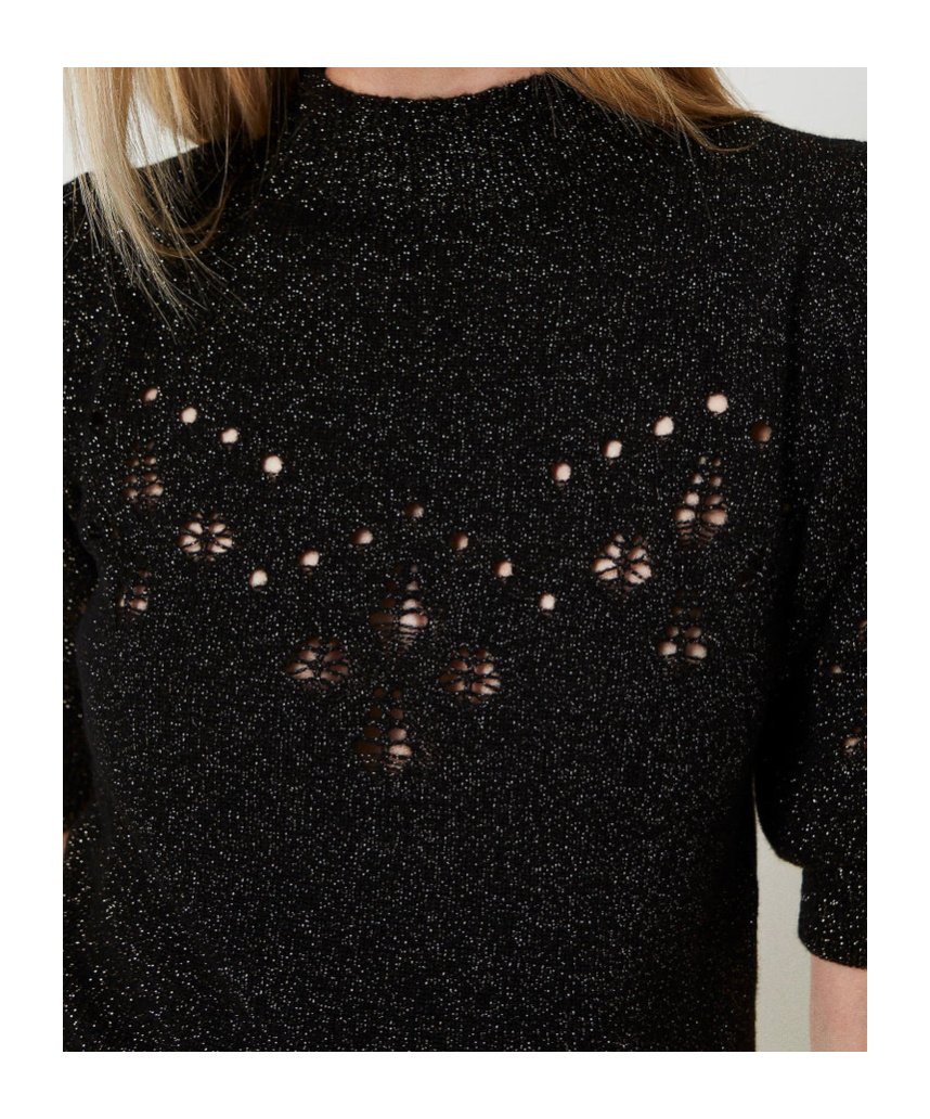 Twinset Turtleneck Sweater In Black