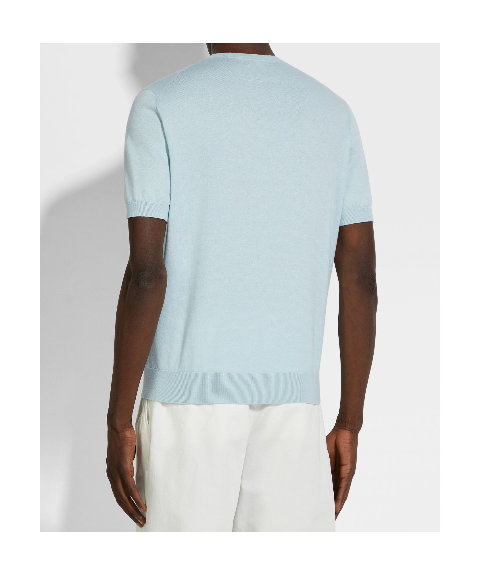 Shop Zegna Cotton T-shirt In Blue