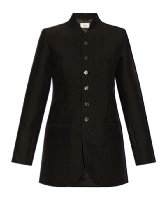 Coperni Long-sleeved Suit Coat In Black